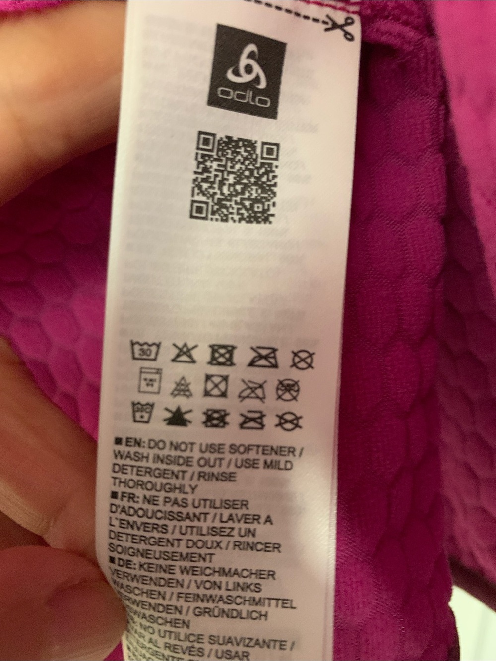ODLO RUN EASY NEW European pink jacket zipped front pockets GLoft inside size M - Picture 11 of 16